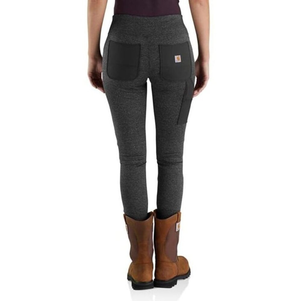 Carhartt Women's Fitted Force Dark Grey Leggings Pants Size Large